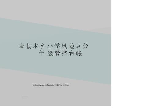 表杨木乡小学风险点分年级管控台帐.doc