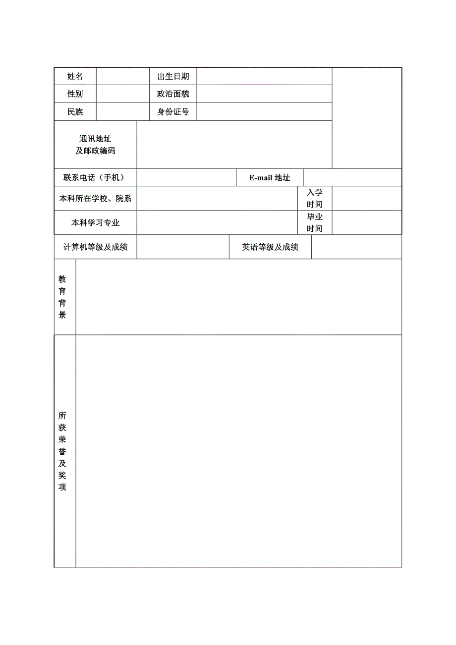 陕师大封面简历.doc_第2页