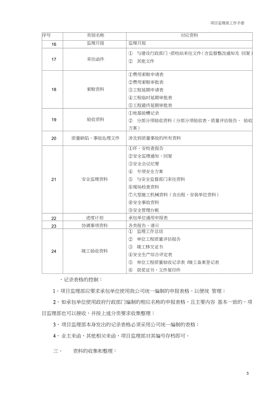 项目监理部资料管理制度完整版.doc_第3页