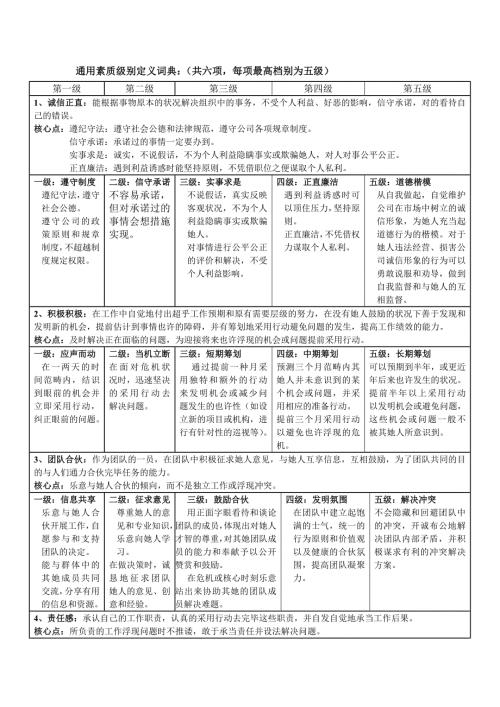素质模型词典.doc
