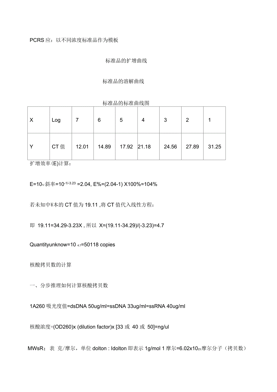 荧光定量PCR之绝对定量分析标准曲线的绘制.docx_第3页
