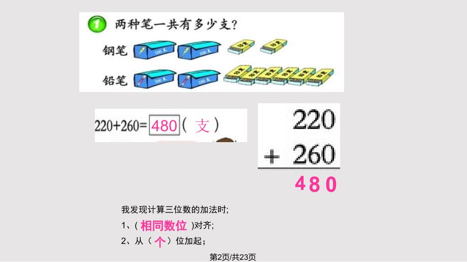 西师二年级下册数学三位数的加法公开课PPT课件.pptx_第2页