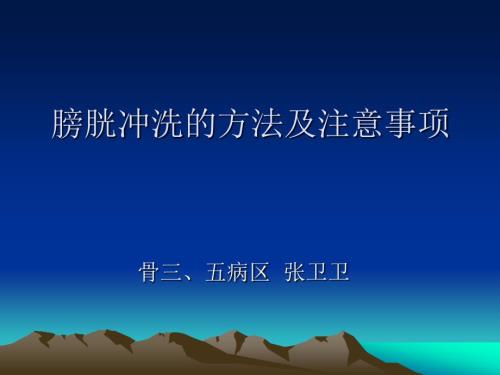 膀胱冲洗课件.ppt