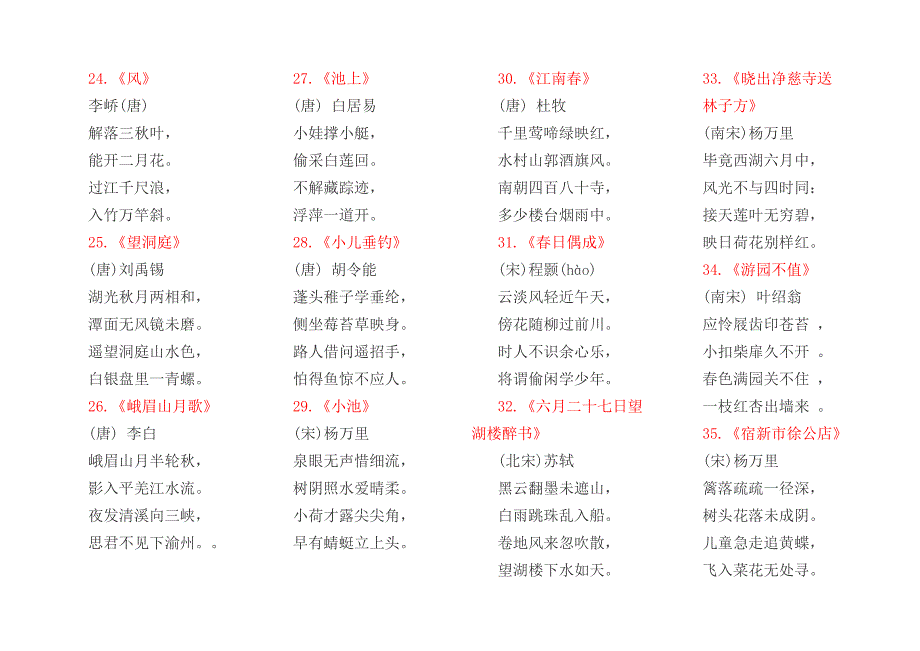 苏教版小学1到6年级语文课本必背古诗词.doc_第3页