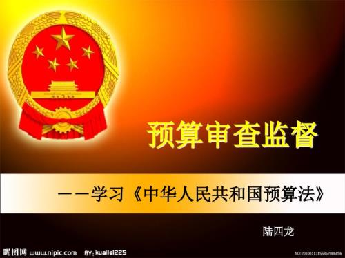 财务管理预算审查监督讲座.ppt