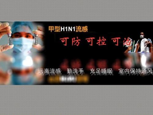 防治甲流PPT模板.ppt
