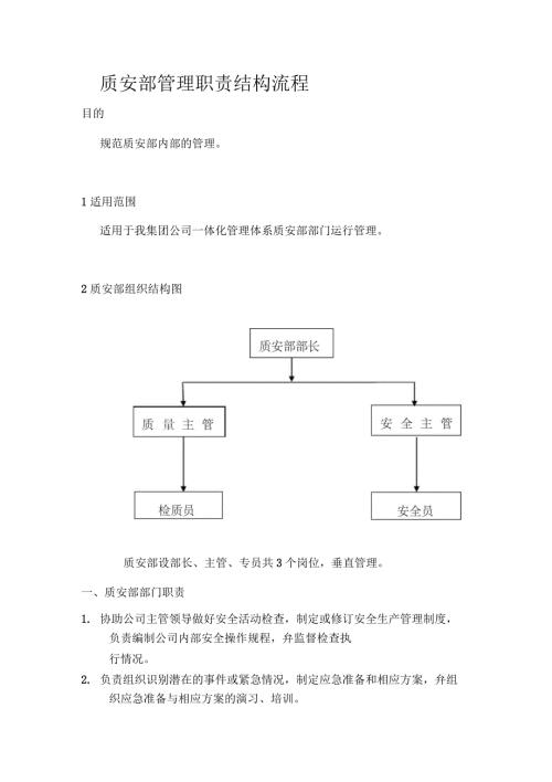 质安部管理职责及流程.docx