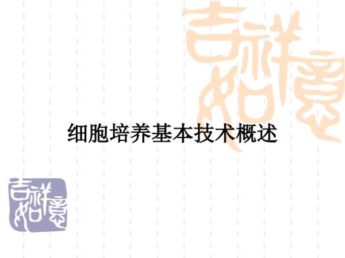 细胞培养基础PPT课件.ppt
