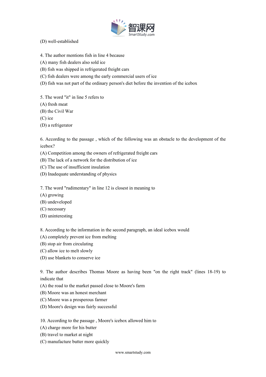 老托福阅读100篇含正确答案.doc_第2页
