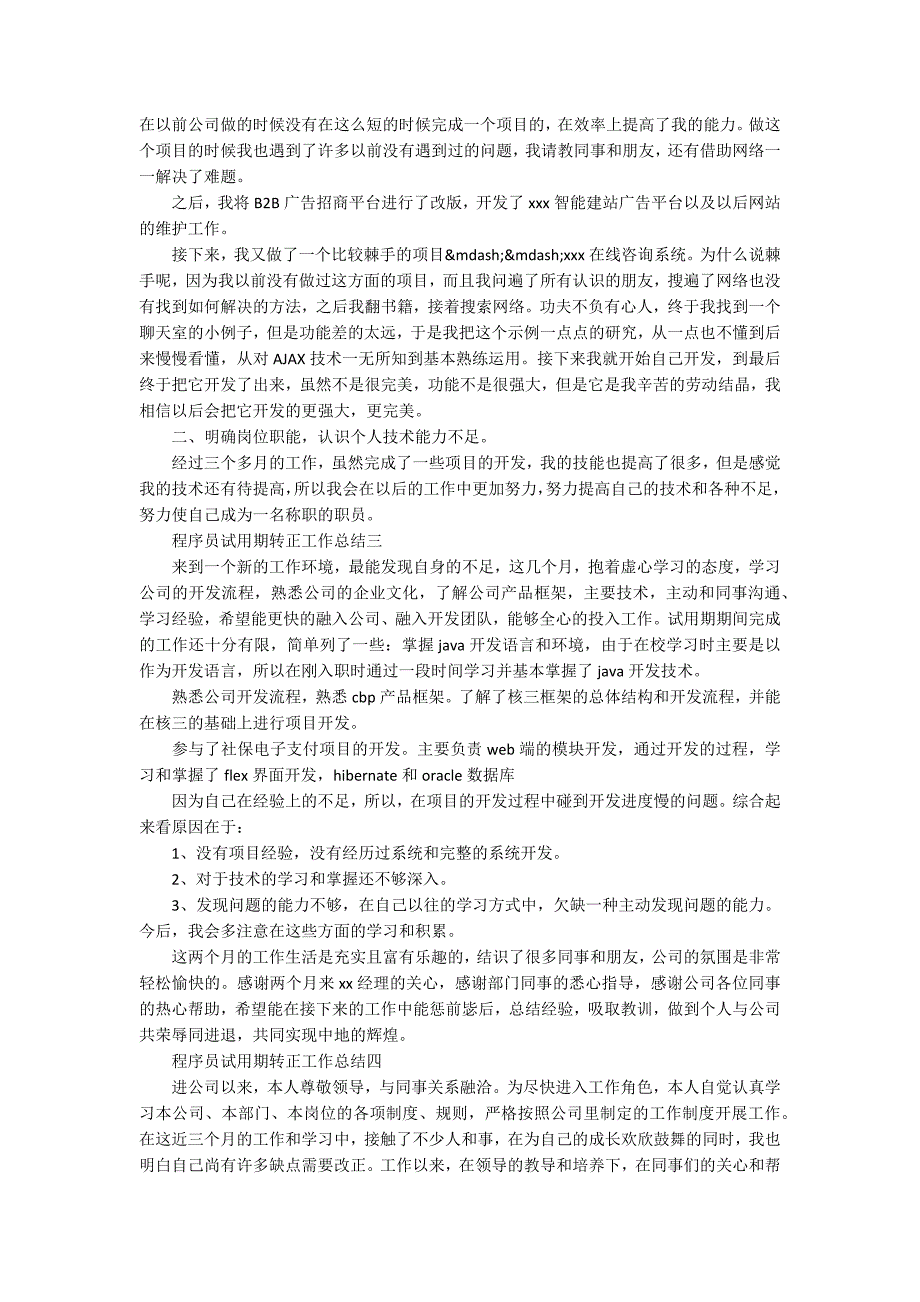 程序员试用期转正工作总结四篇.docx_第2页