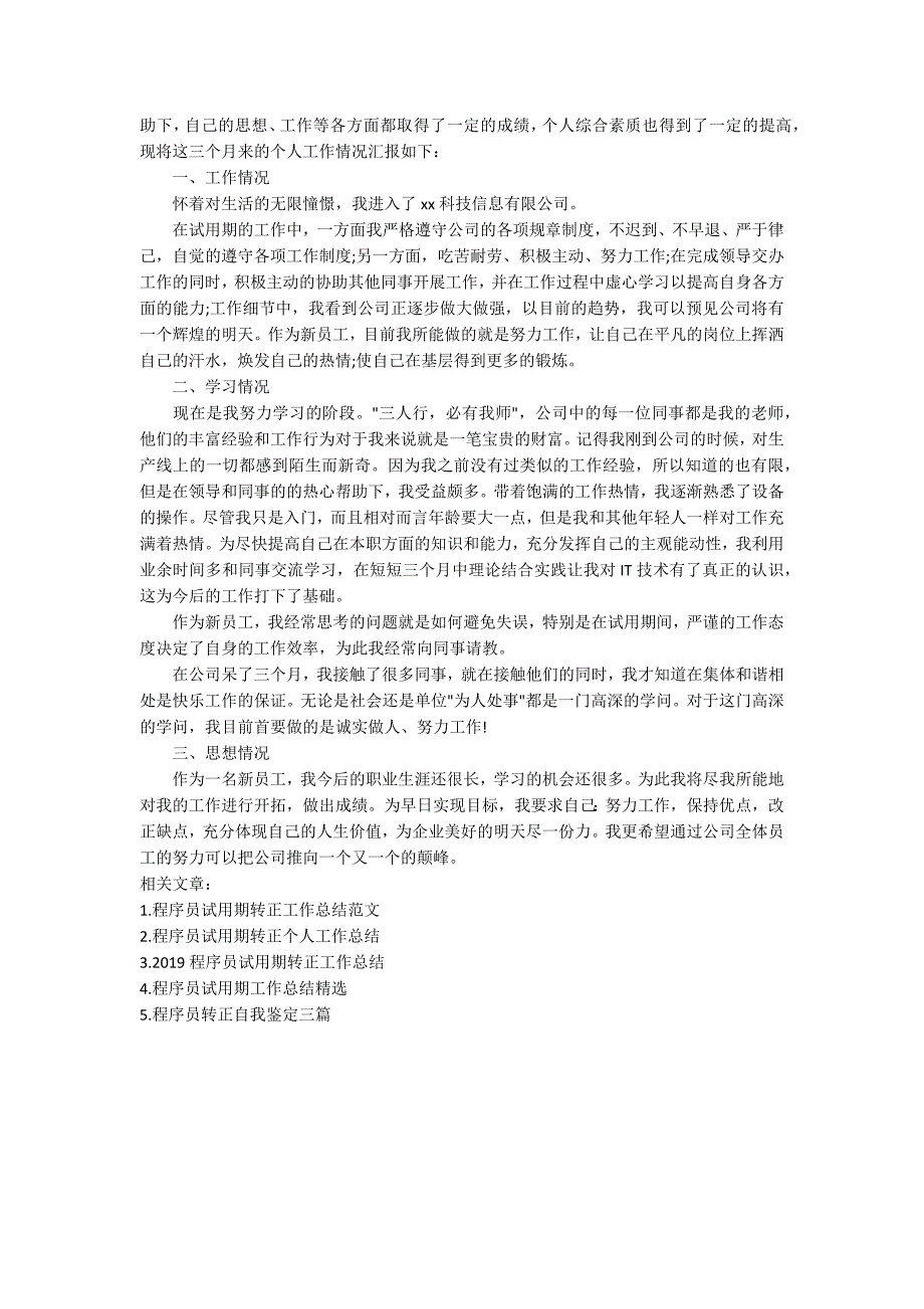 程序员试用期转正工作总结四篇.docx_第3页