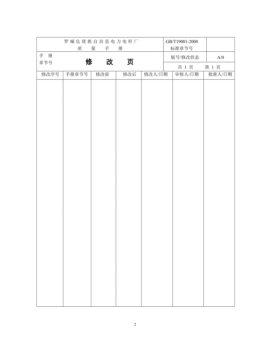 罗城电力电杆厂水泥电杆制品质量管理手册DOC101页.doc_第3页