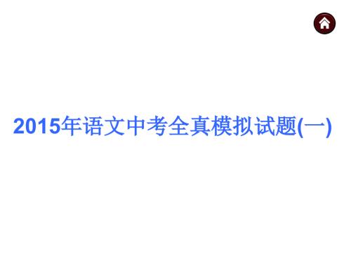 语文版中考语文全真模拟试题ppt课件194页.ppt