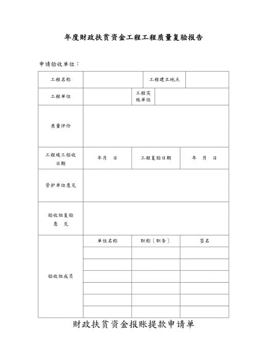 财政扶贫资金报账提款申请单.doc
