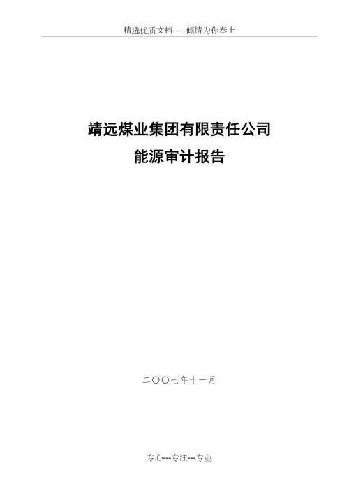 能源审计报告全文共98页.doc