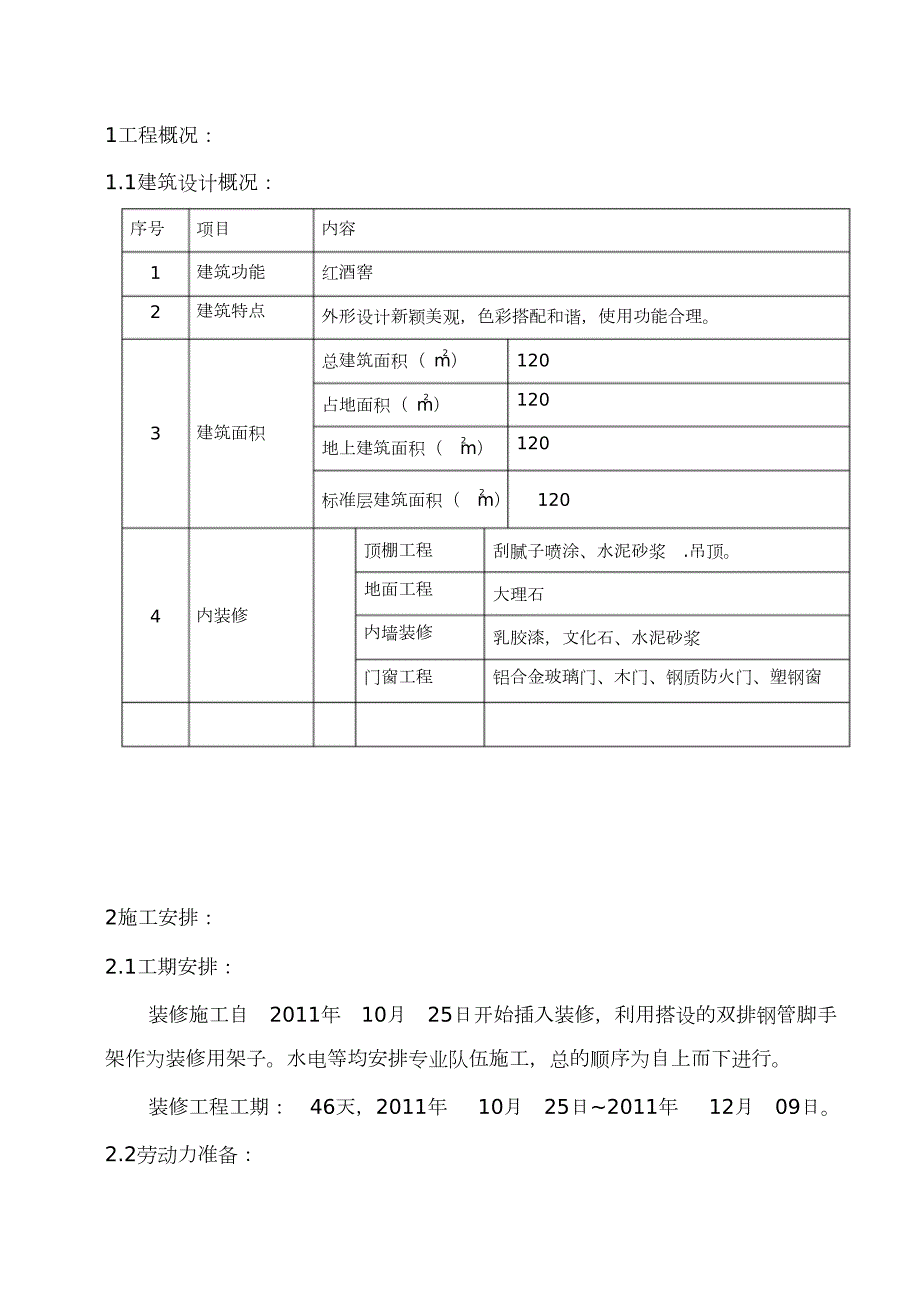 装修施工方案正式版完整版.doc_第1页