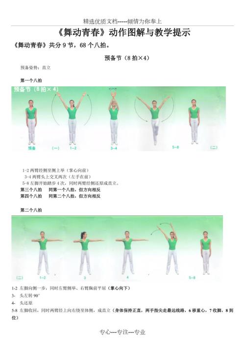 第三套中学生广播体操舞动青动作图解共10页.doc