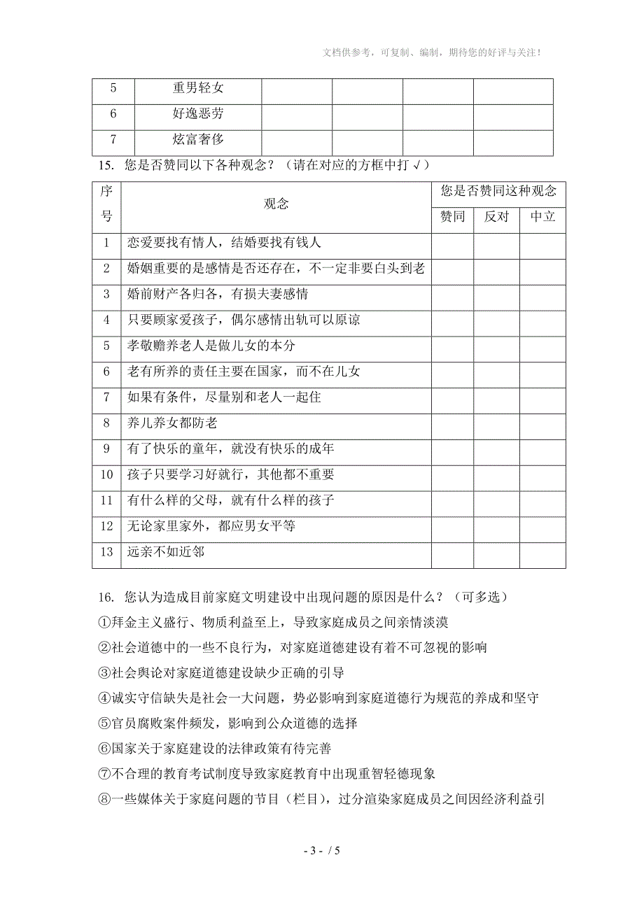重庆市家庭文明建设调查问卷调查10户.doc_第3页