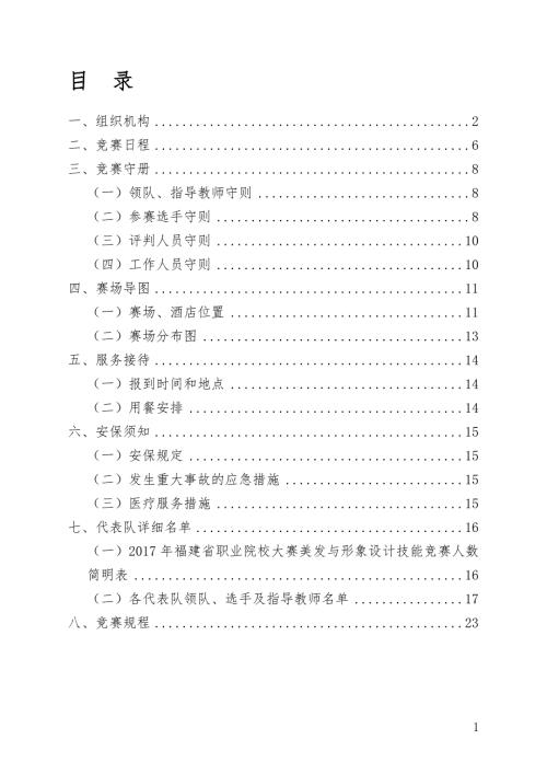 福建省职业院校技能大赛美发与形象设计.doc