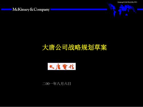 麦肯锡公司战略规划模板.ppt