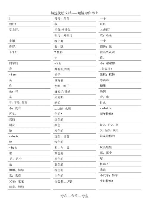 译林版江苏小学英语单词默写表共12页.docx