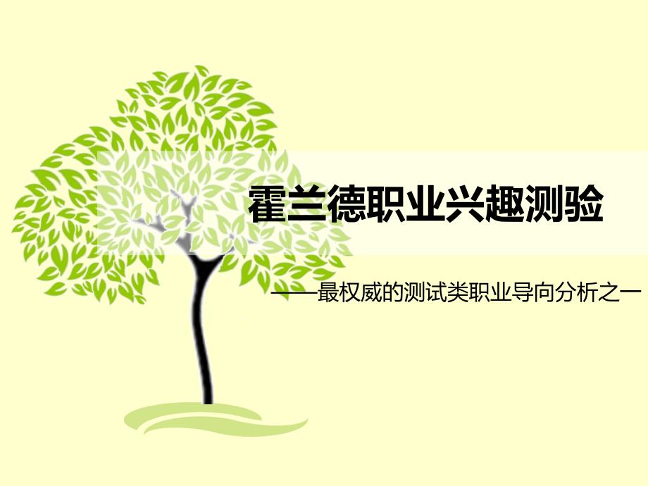 霍兰德职业兴趣测试课件.ppt_第1页