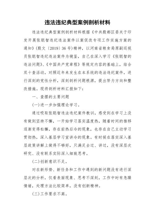 违法违纪典型案例剖析材料.doc