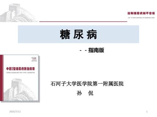 糖尿病指南版PPT课件.ppt
