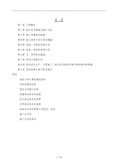 静压箱工程施工组织设计方案.doc