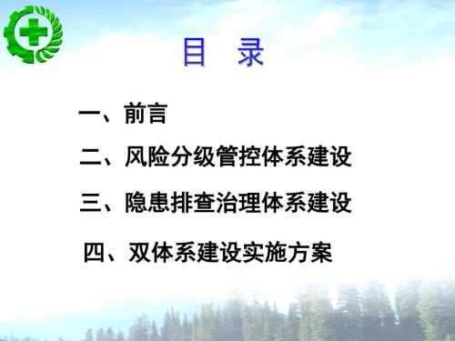 风险分级管控及隐患排查治理体系.ppt