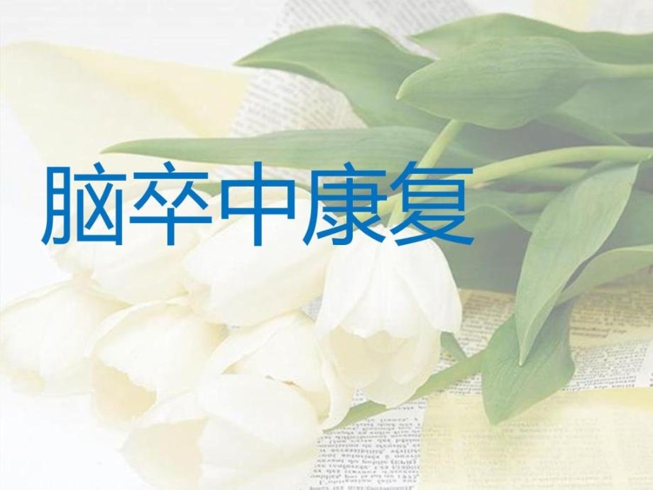 脑卒中的康复PPT课件.ppt_第1页