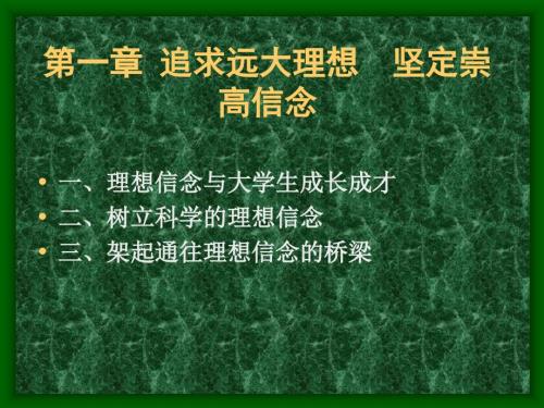 追求远大理想坚定崇高信念.ppt