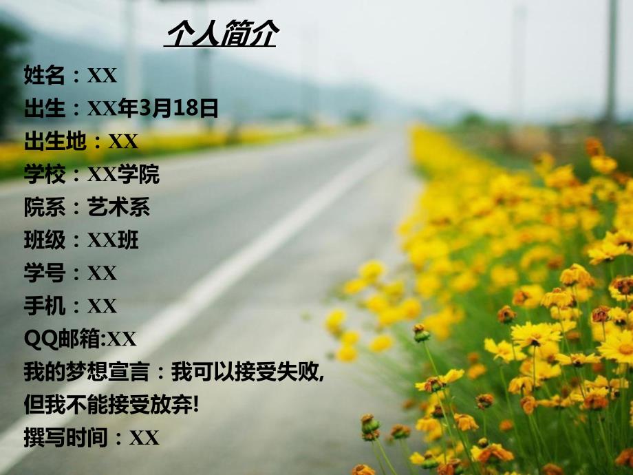 职业生涯规划艺术系.ppt_第2页