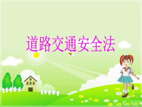 道路交通安全法教学课件PPT.ppt