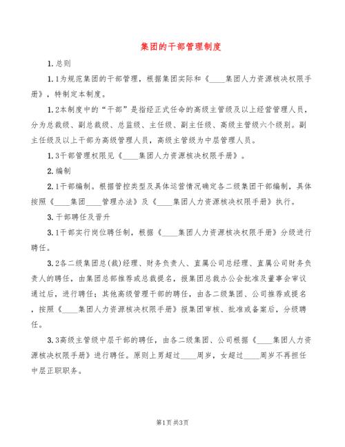 集团的干部管理制度.doc
