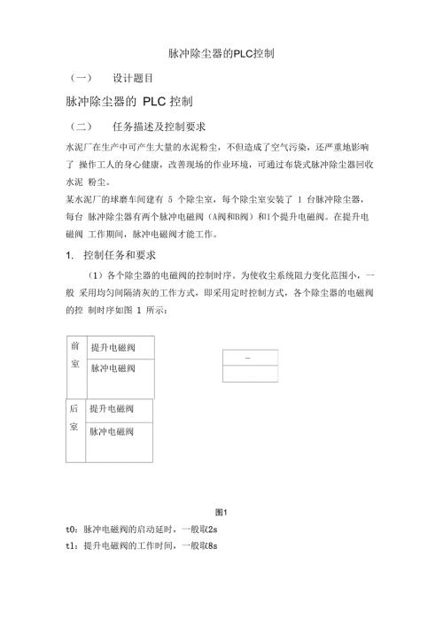 脉冲除尘器的PLC控制.docx