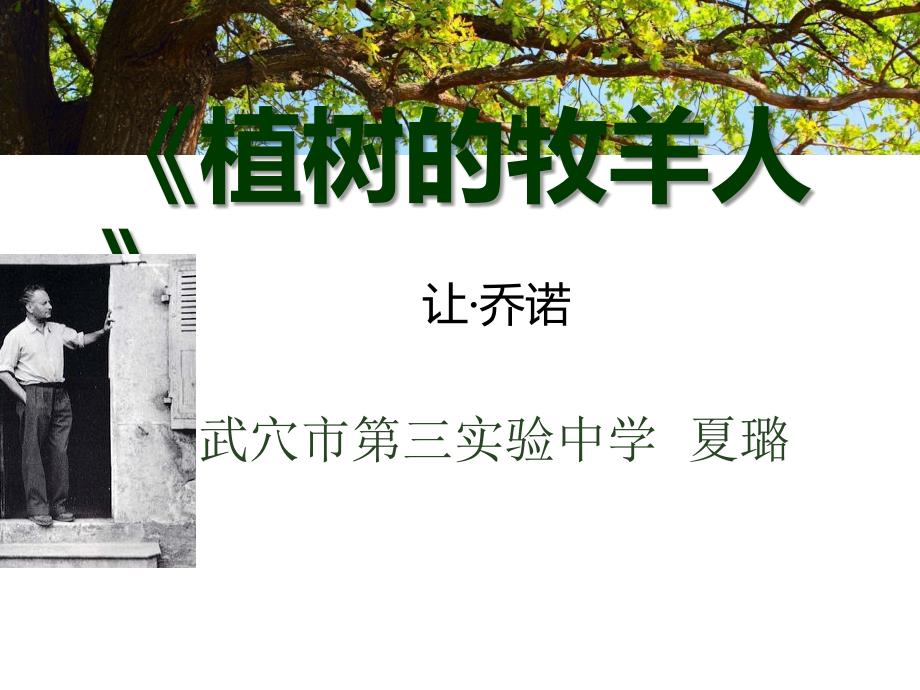 获奖公开课植树的牧羊人ppt课件.ppt_第1页