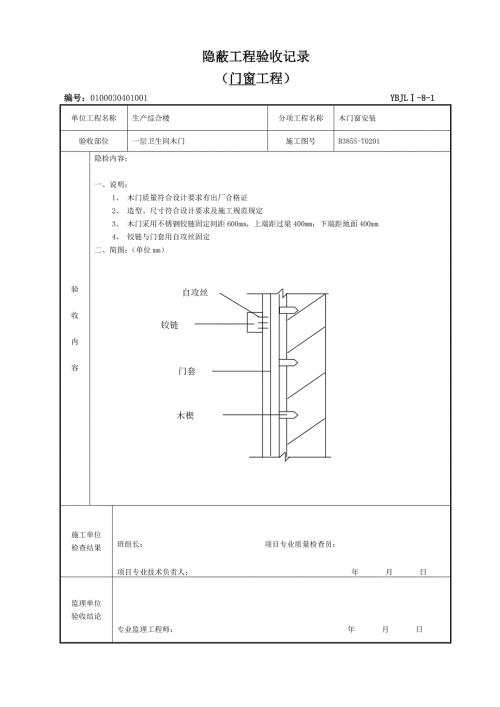 门窗隐蔽验收记录18923.doc