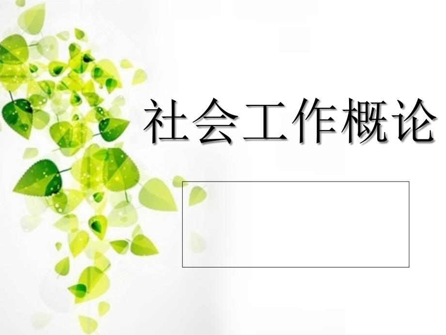 社会工作的发展历程.ppt_第1页