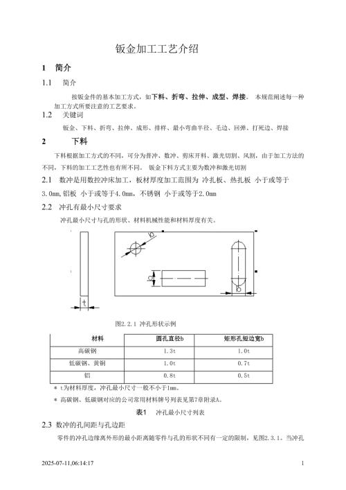 钣金加工工艺培训材料.doc