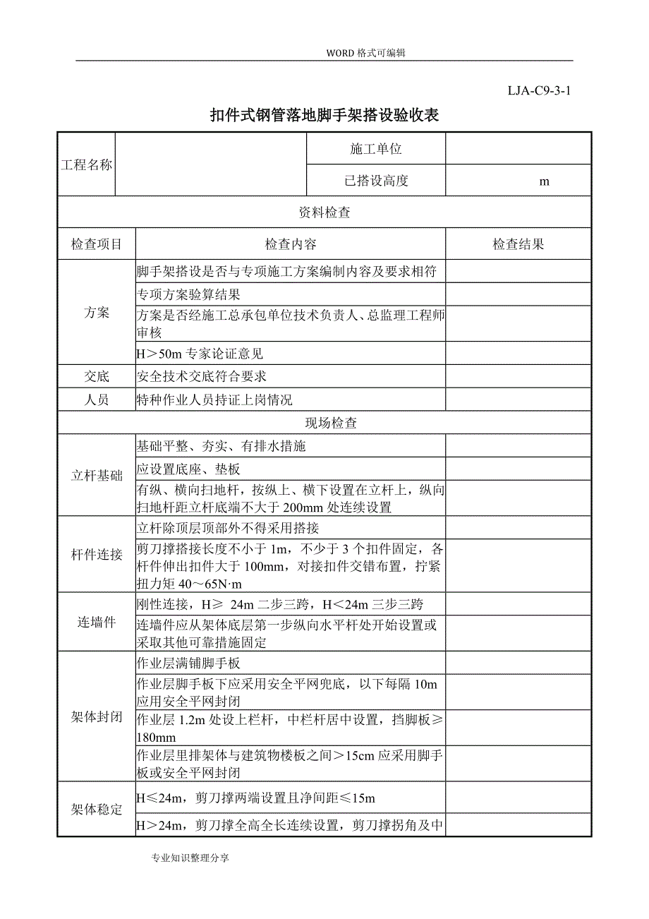 脚手架验收记录文本.doc_第2页