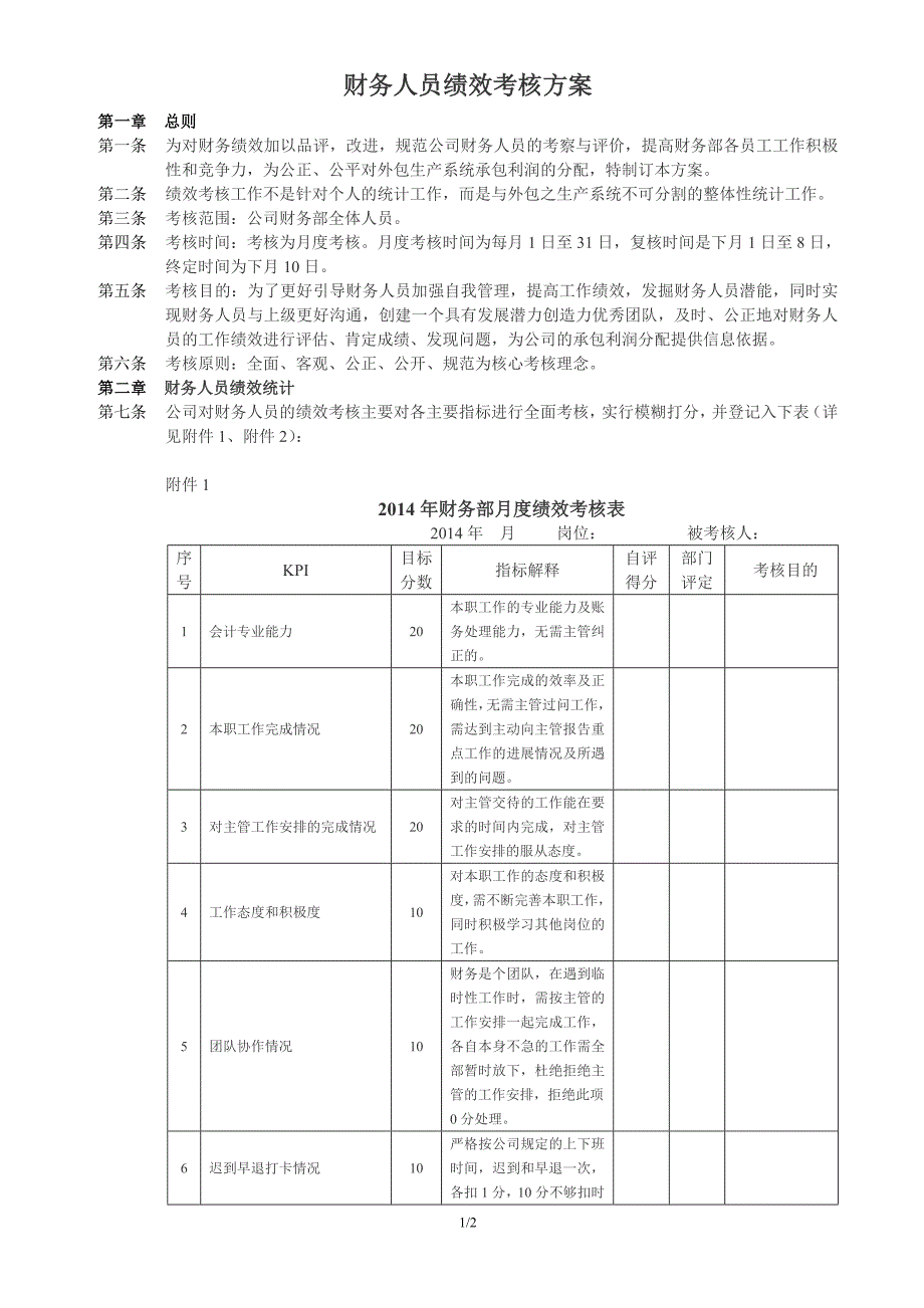 财务人员考核激励方案0211.doc_第1页