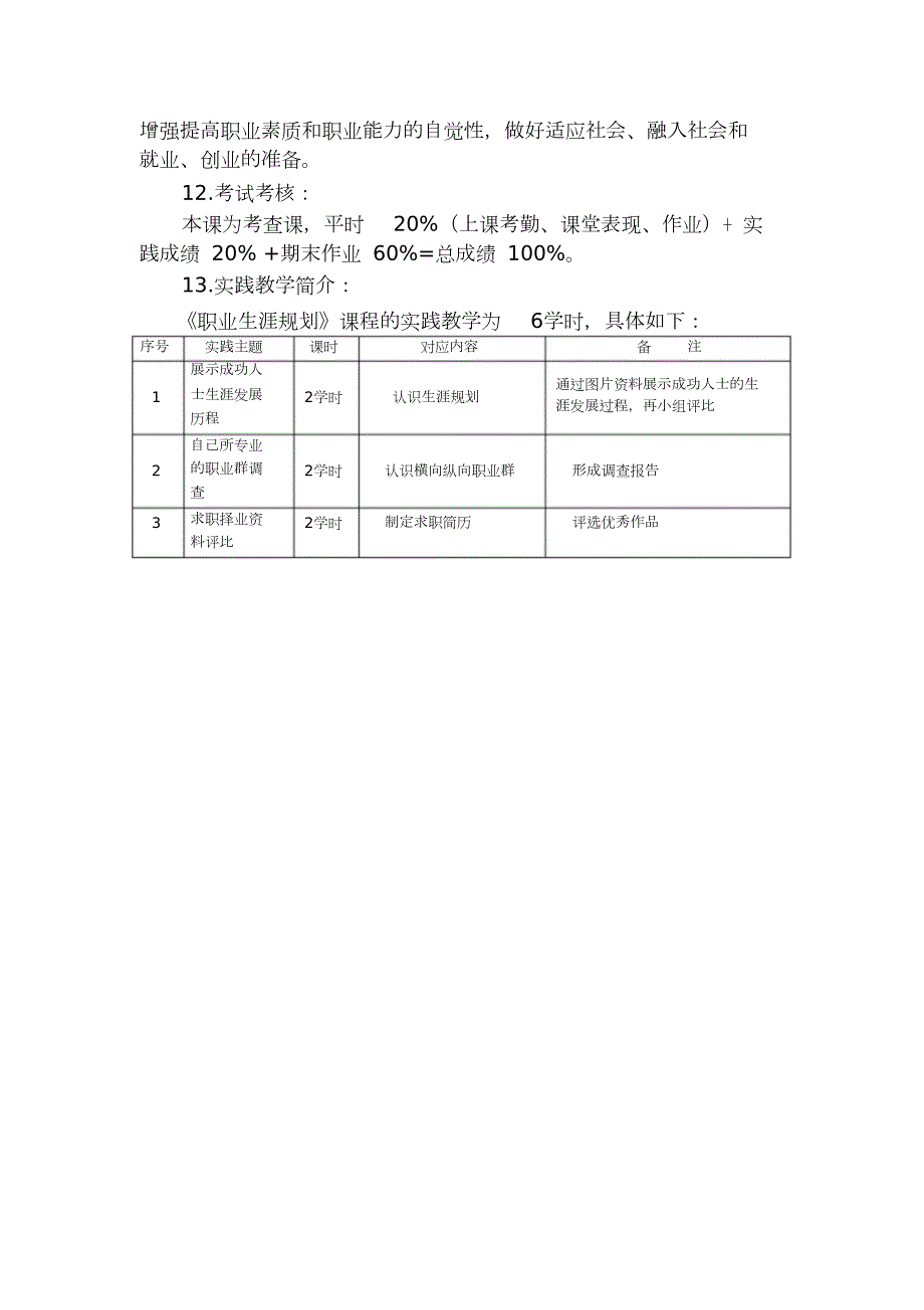 职业生涯规划课程介绍完整版.doc_第2页