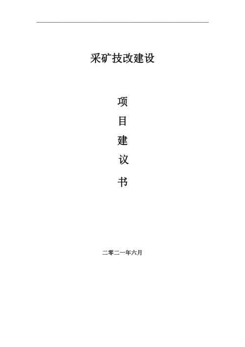 采矿技改项目项目建议书写作范本.doc