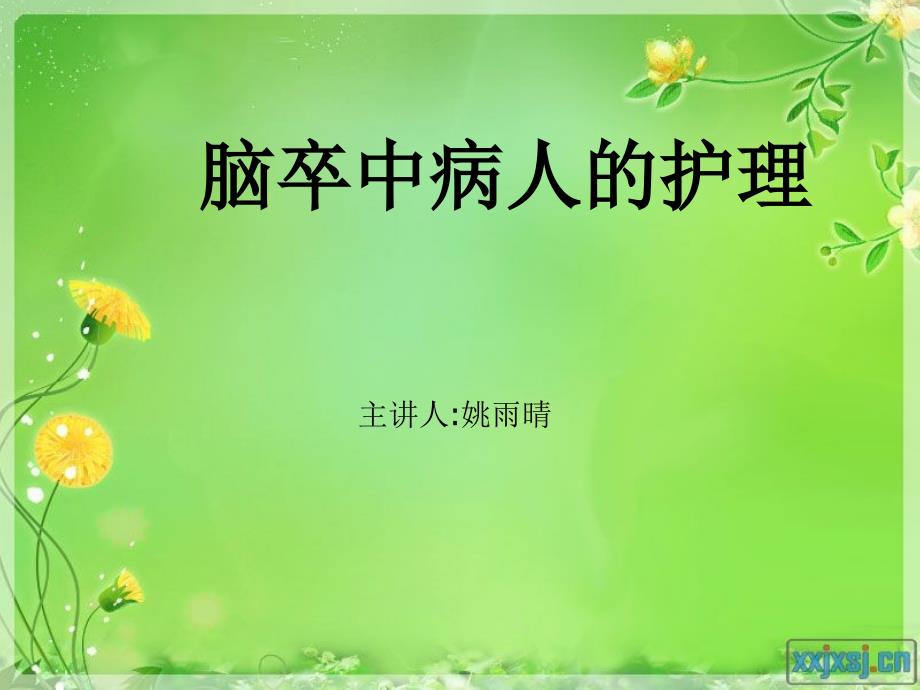 脑卒中病人的护理ppt.ppt_第1页