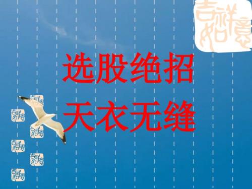 选股绝招天衣无缝ppt课件.ppt