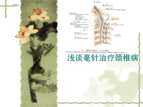 颈椎病针灸疗法PPT课件.ppt