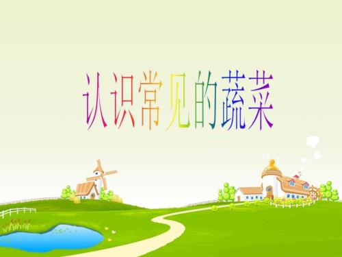 认识常见的蔬菜PPT课件.ppt