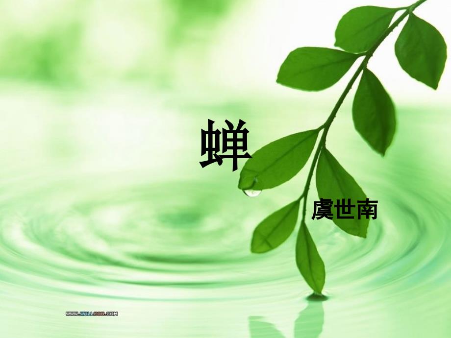 蝉虞世南课件.ppt_第1页