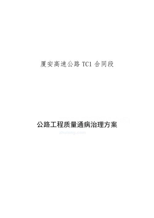 高速公路工程质量通病治理方案.docx